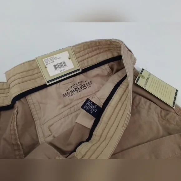 Nwt Classic HERITAGE CHINO Men's Y2K Fatigue Cargo Shorts - SZ 42 W KHAKI Desert - Picture 3 of 3
